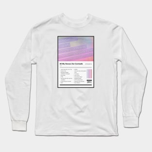 All My Heroes Are Cornballs Album Tracklist Long Sleeve T-Shirt